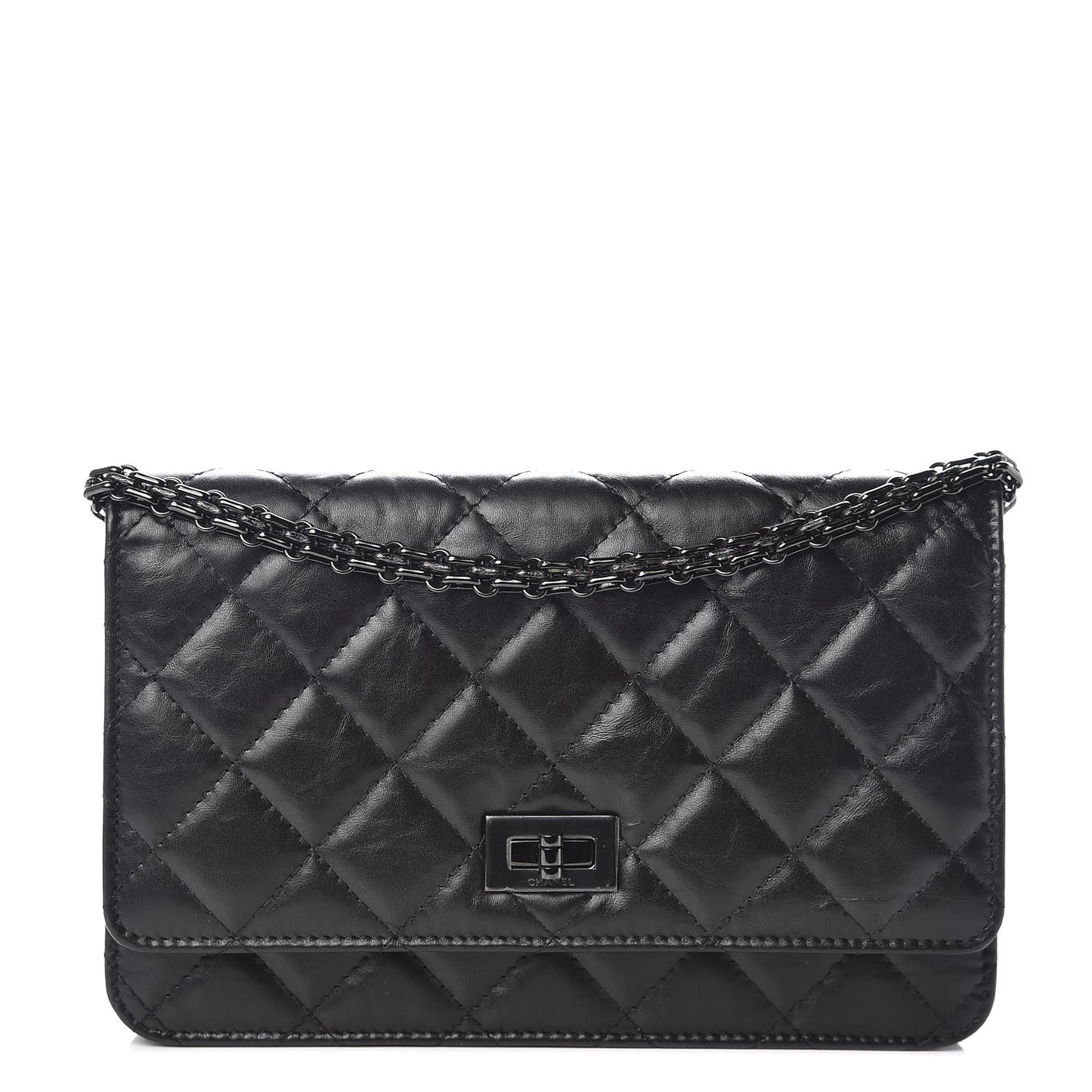 Aged Calfskin Reissue Wallet On Chain WOC So Black