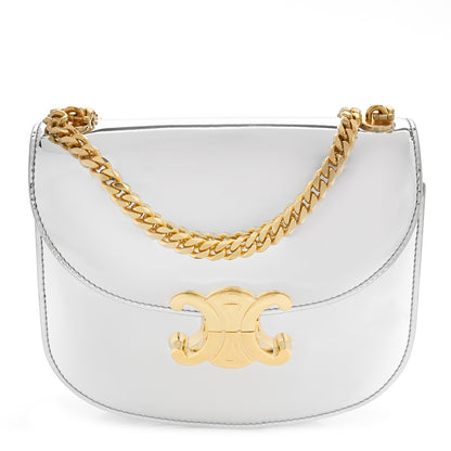 Celine Mirror Calfskin Teen Besace Chain Triomphe Silver 1 of 8