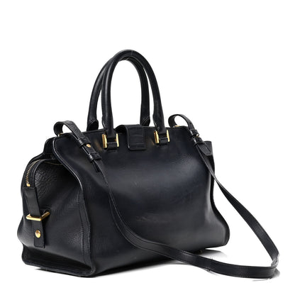 Saint Laurent Calfskin Small Classic Y Cabas Navy Blue 2 of 8
