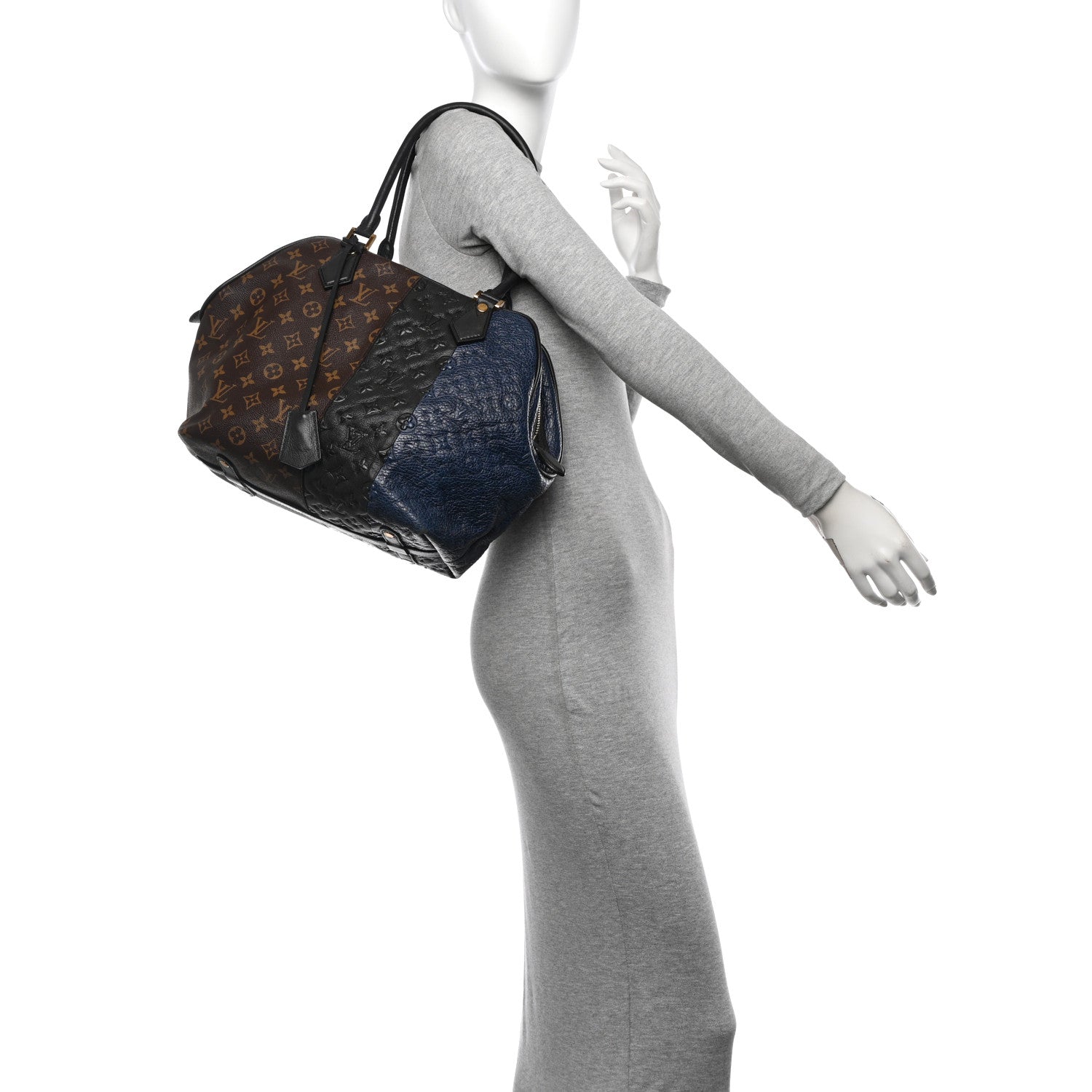 Louis Vuitton Monogram Stripes Medium Bag Marine 2 of 13