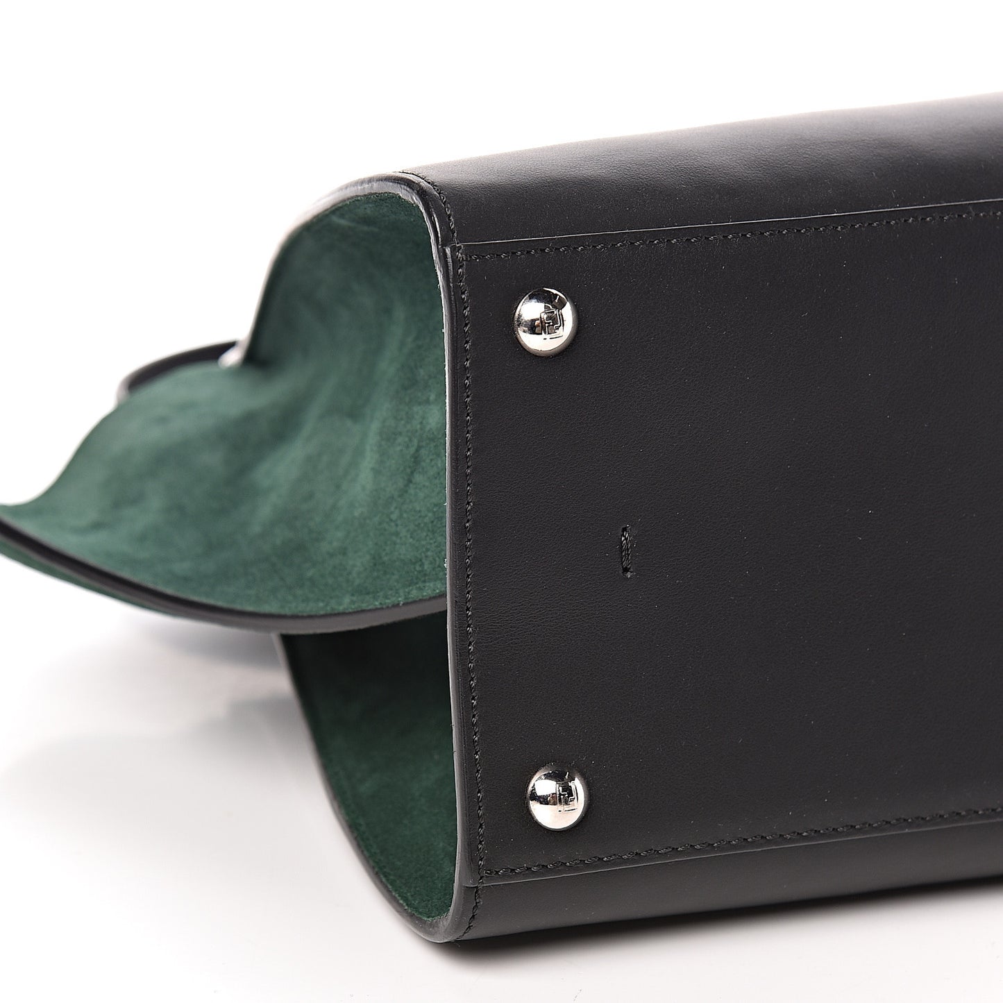 Vitello Baltico Kore Petite 3Jours Tote Black Verde Prato