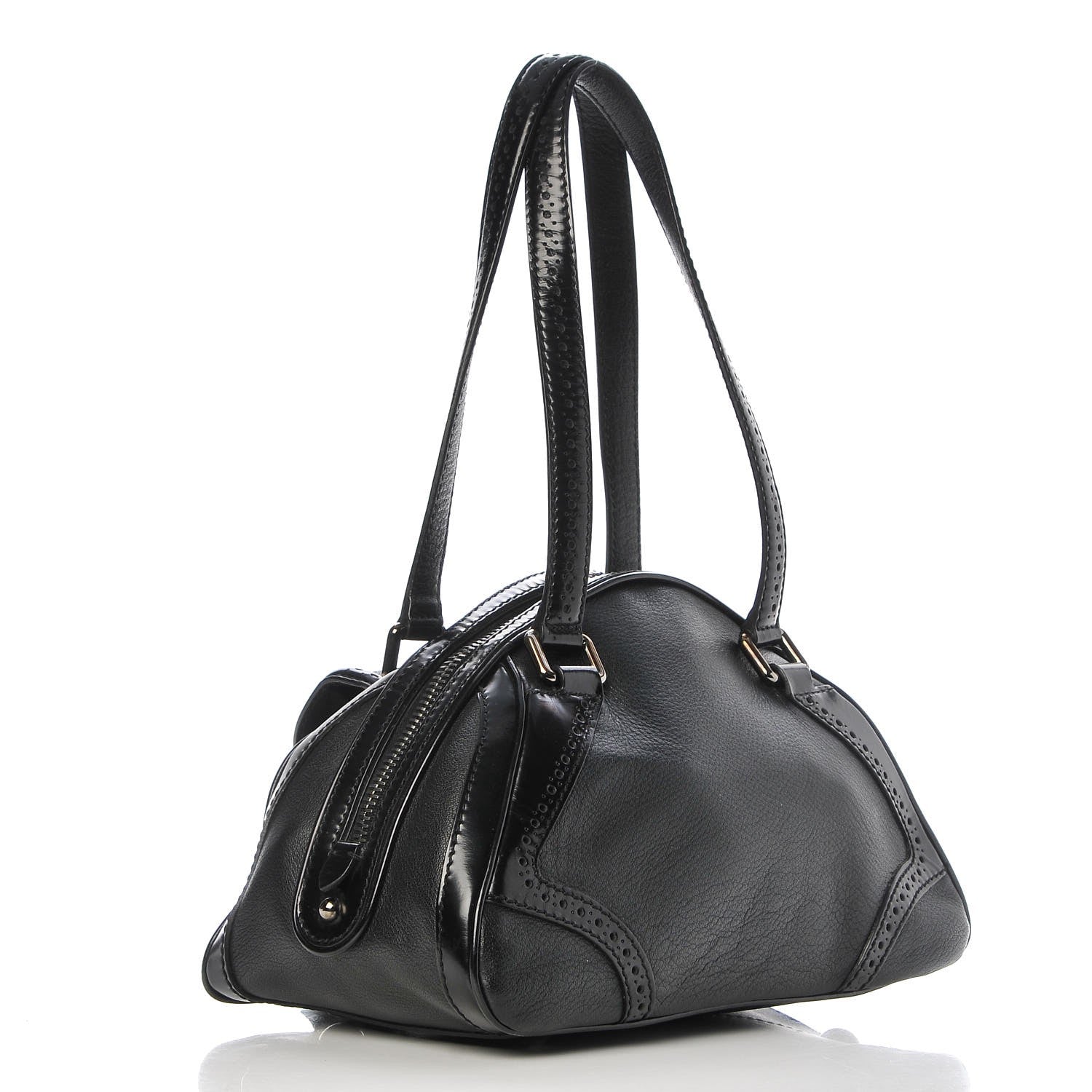 Celine Goatskin Tassel Shoulder Bag Black 3 of 6