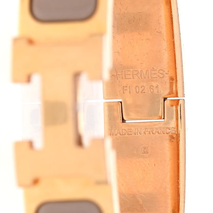 Hermes Enamel Narrow Clic Clac H Bracelet PM Marron Glace 4 of 6