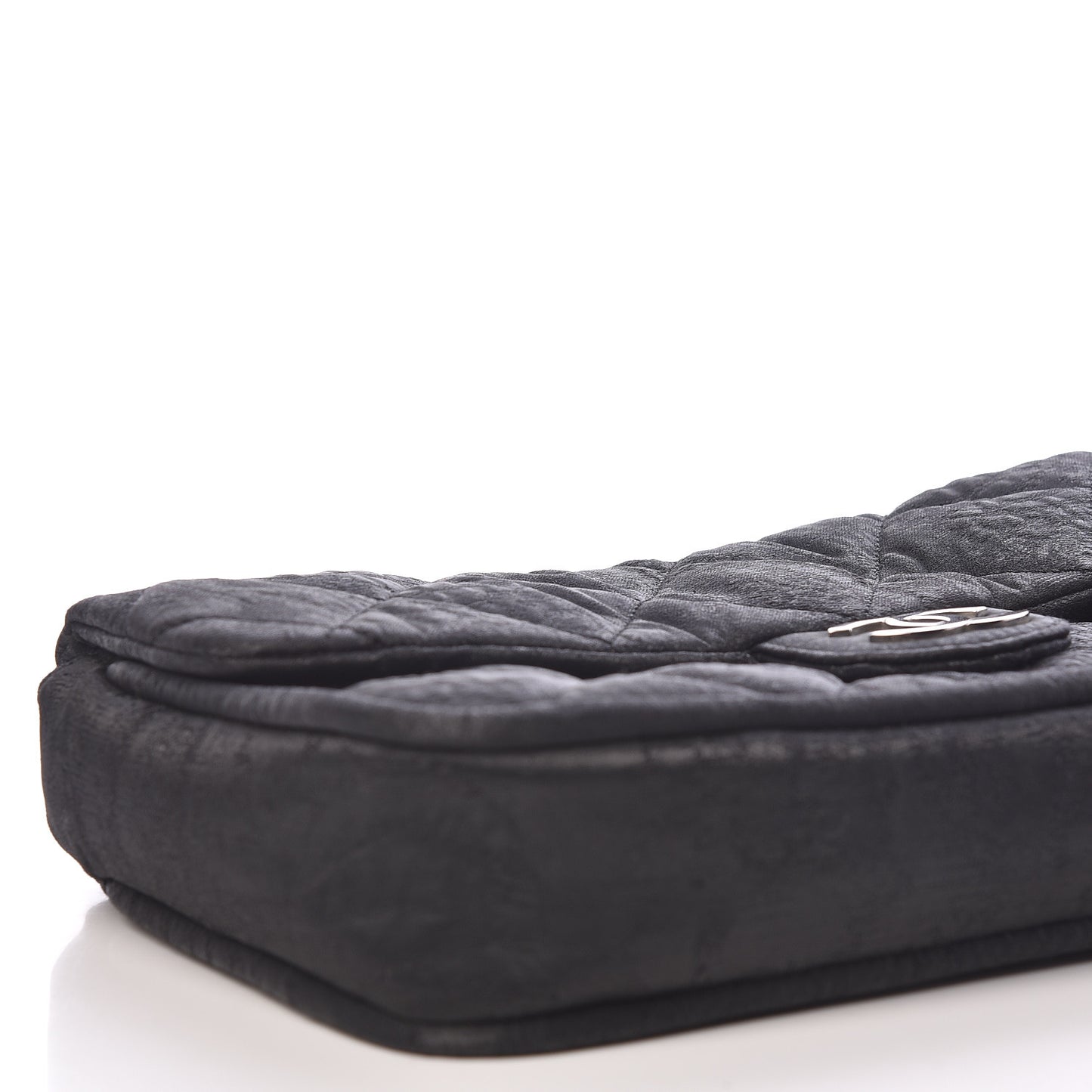 Coated Canvas Quilted Le Marais Flap Black