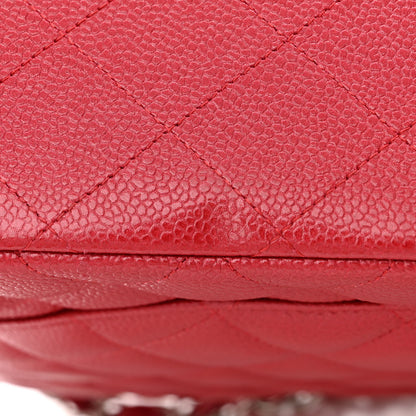 Chanel Iridescent Caviar Quilted Maxi Double Flap Red 11 of 11