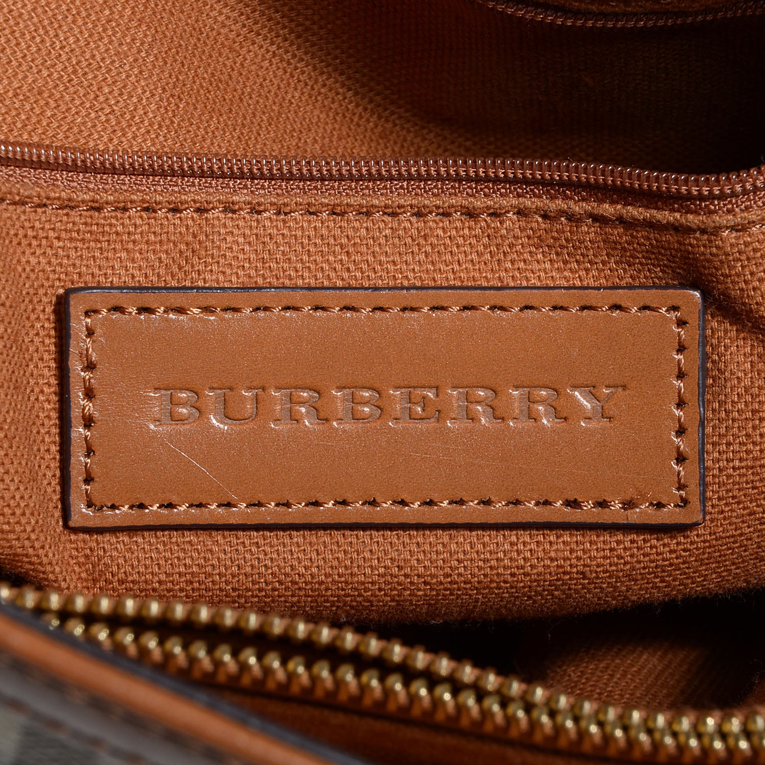 Burberry Haymarket Check Medium Golderton Tote 7 of 11