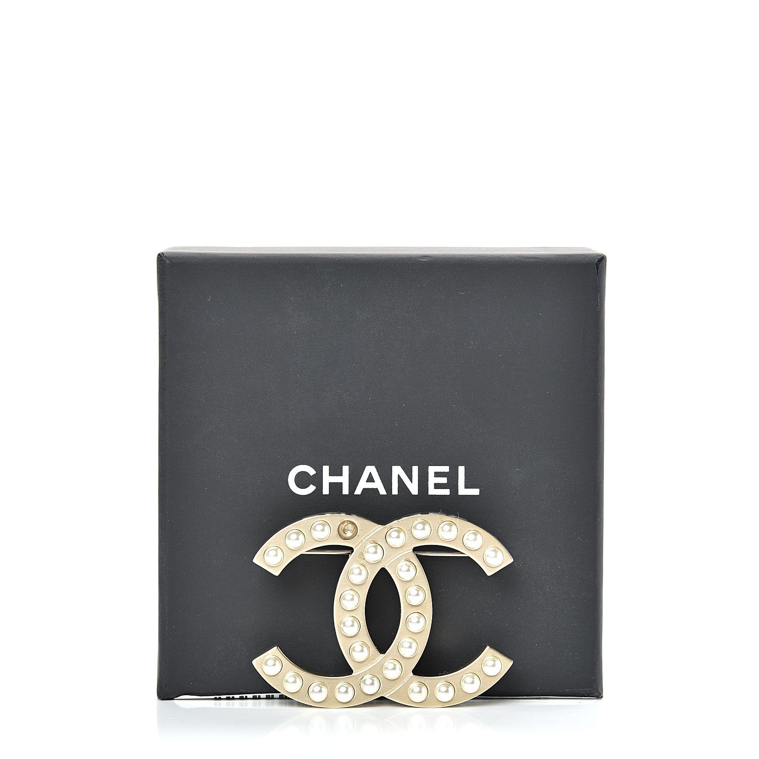 Chanel Pearl CC Brooch Pin Gold 8 of 8