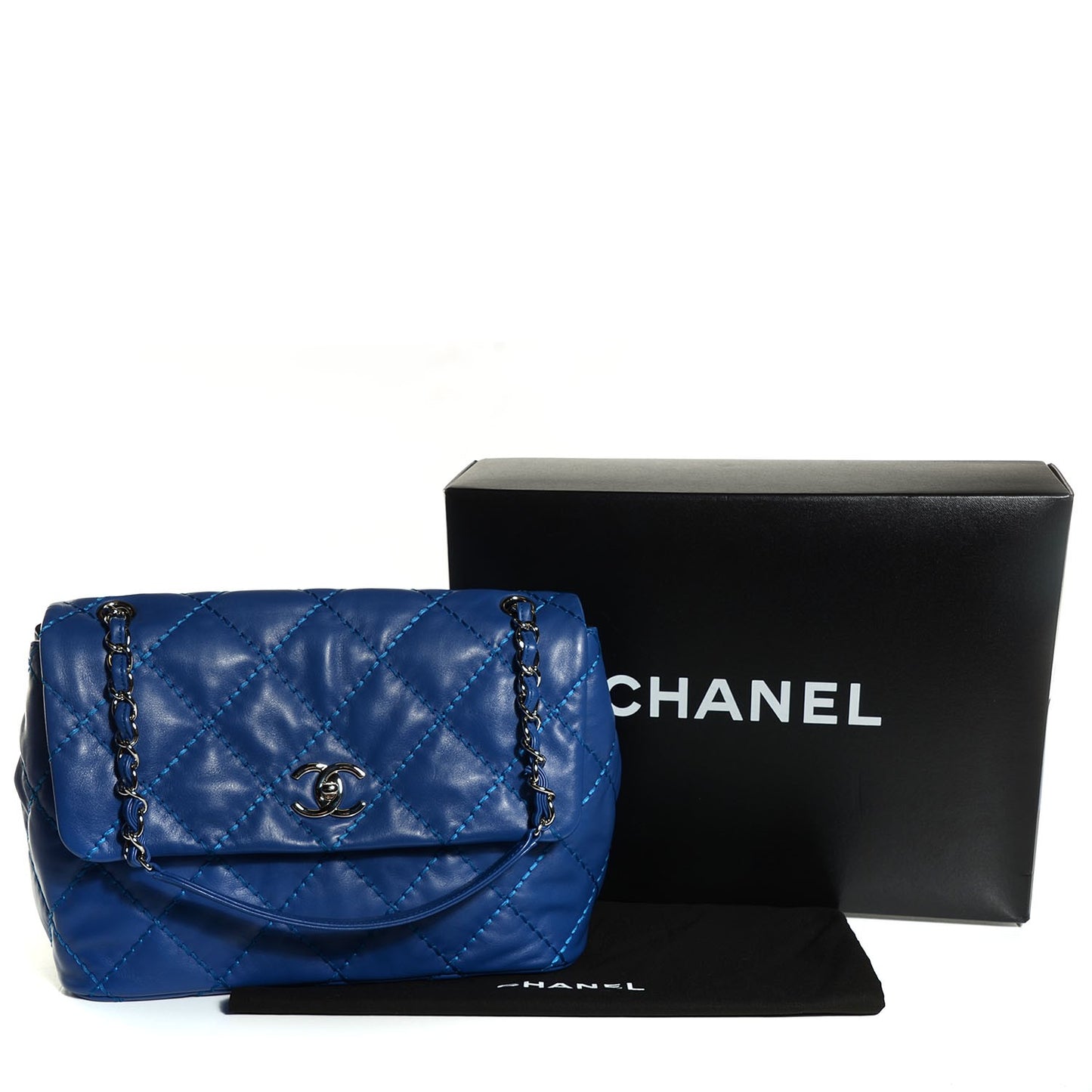 Calfskin Love Me Tender Flap Blue