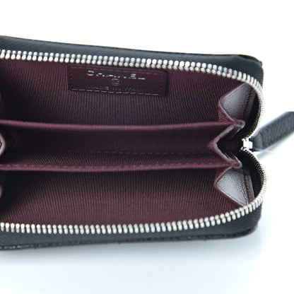 Chanel Caviar Quilted Zip Coin Purse Black 4 of 7