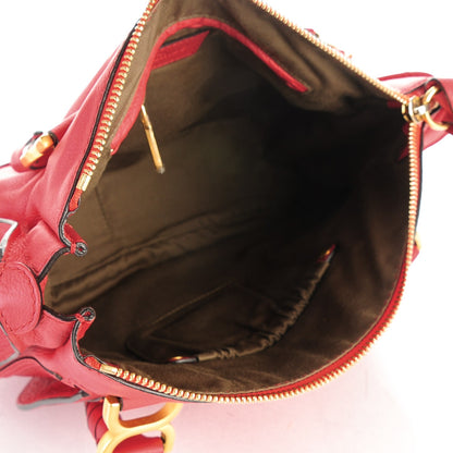 Chloe Calfskin Medium Marcie Satchel Fetish Red 5 of 8