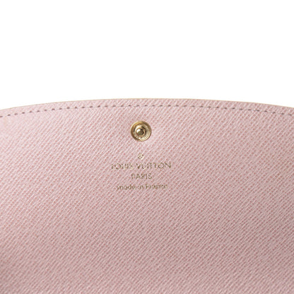 Louis Vuitton Damier Azur Emilie Wallet Rose Ballerine 5 of 5