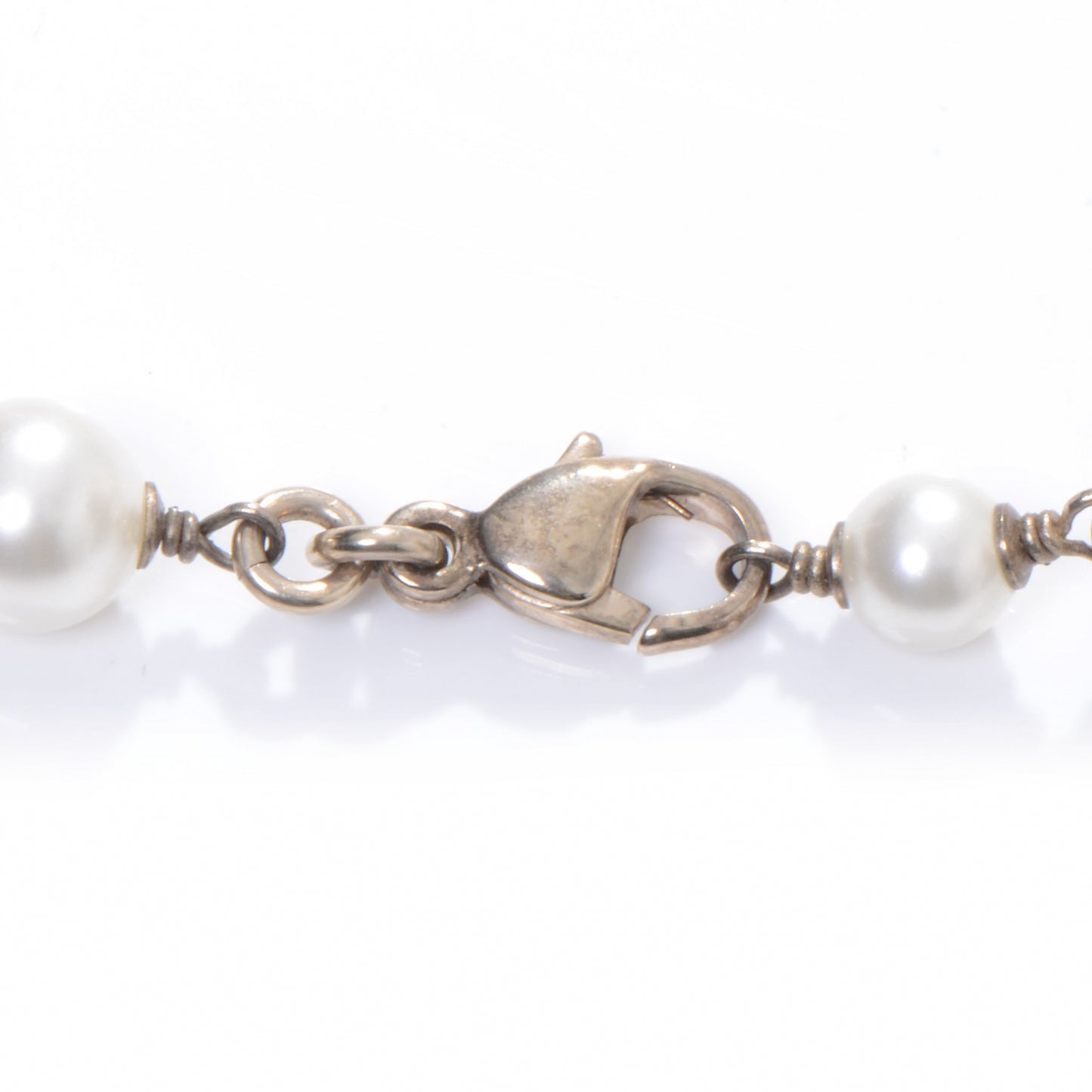 Swarovski Crystal CC Heart Pearl Necklace