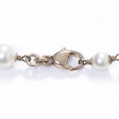 Chanel Swarovski Crystal CC Heart Pearl Necklace 4 of 4