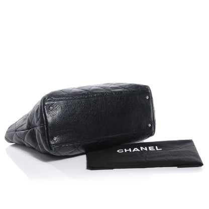 Chanel Glazed Calfskin Large On The Road Tote Black 4 of 8