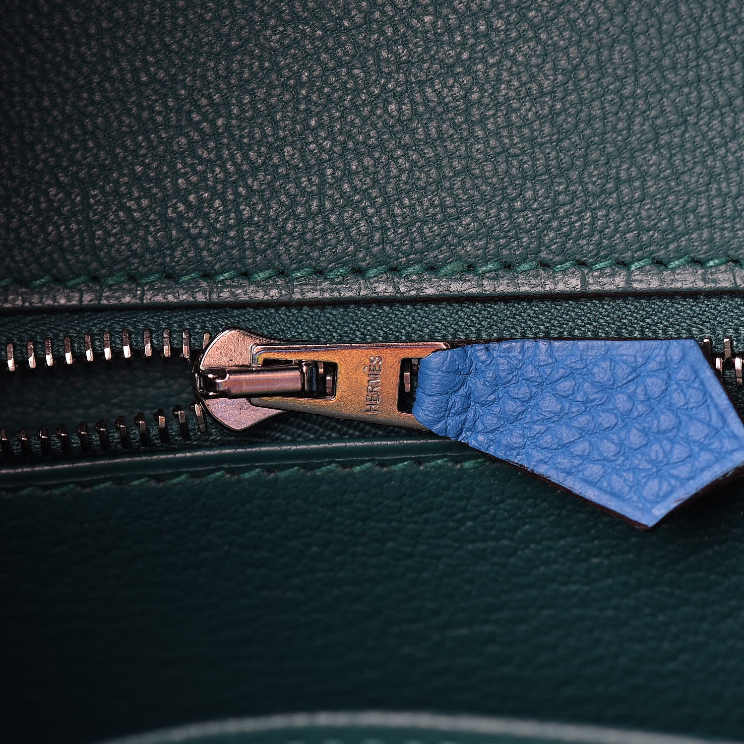 Hermes Togo Verso Birkin 35 Bleu Zanzibar Malachite 16 of 37