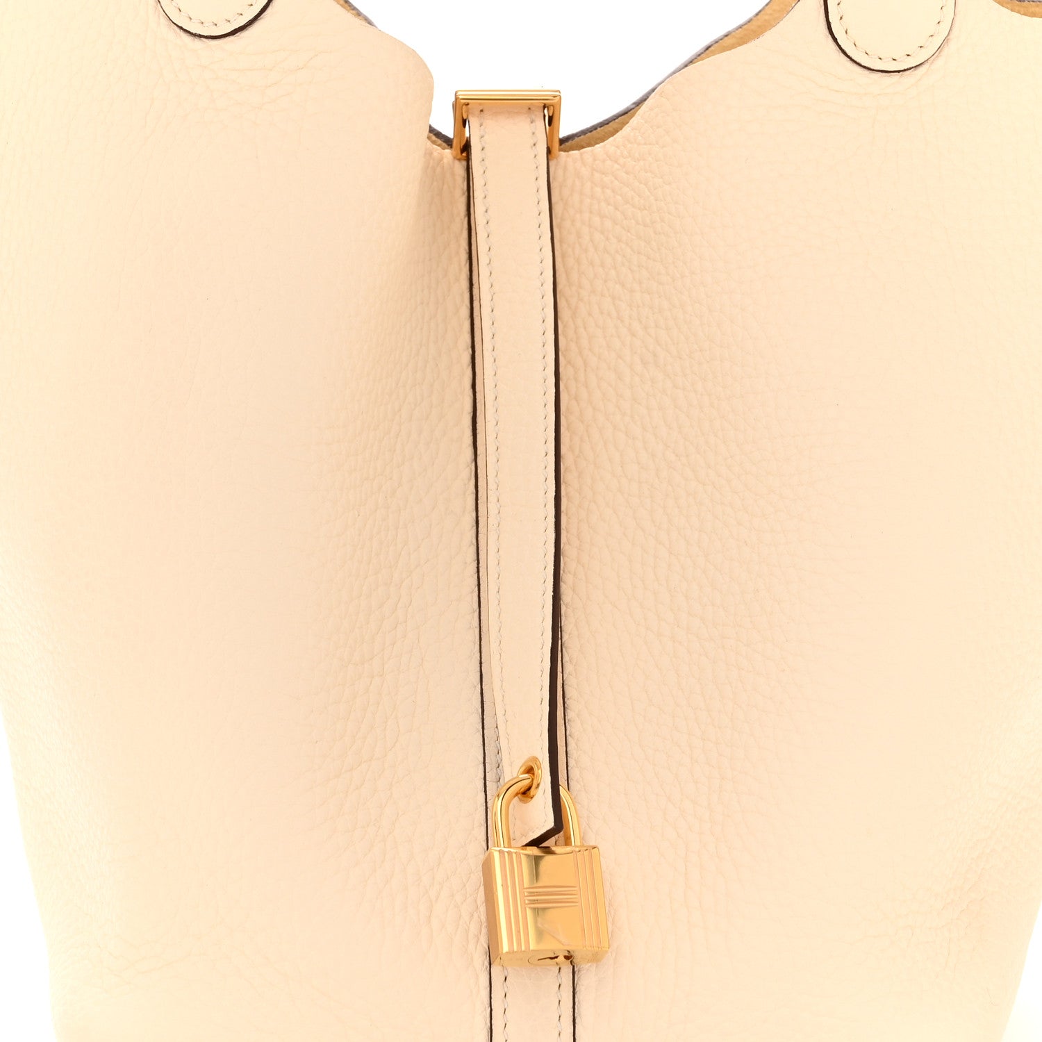 Hermes Taurillon Clemence Picotin Lock 22 MM Nata 8 of 10