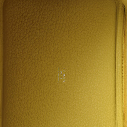 Hermes Taurillon Clemence Casaque Picotin Lock 18 PM Lime Sesame 10 of 12