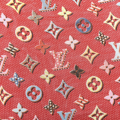 Louis Vuitton Silk Pop Monogram Stole Flamingo 4 of 4
