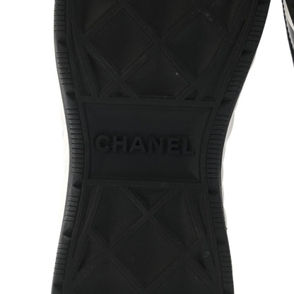 Chanel Velvet Calfskin Mixed Fibers CC Sneakers 39 Black 6 of 9