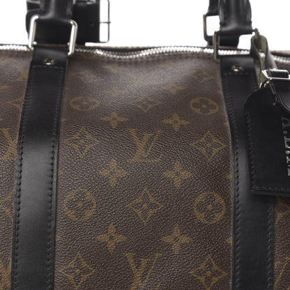 Louis Vuitton Monogram Macassar Keepall Bandouliere 55 9 of 16
