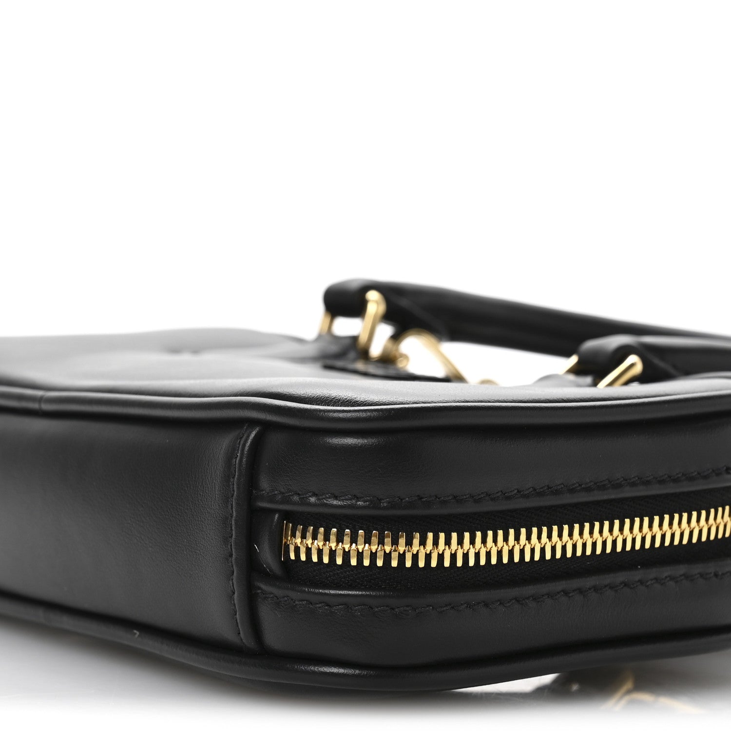 Miu Miu Calfskin Mini Arcadie Top Handle Bag Black 1712402