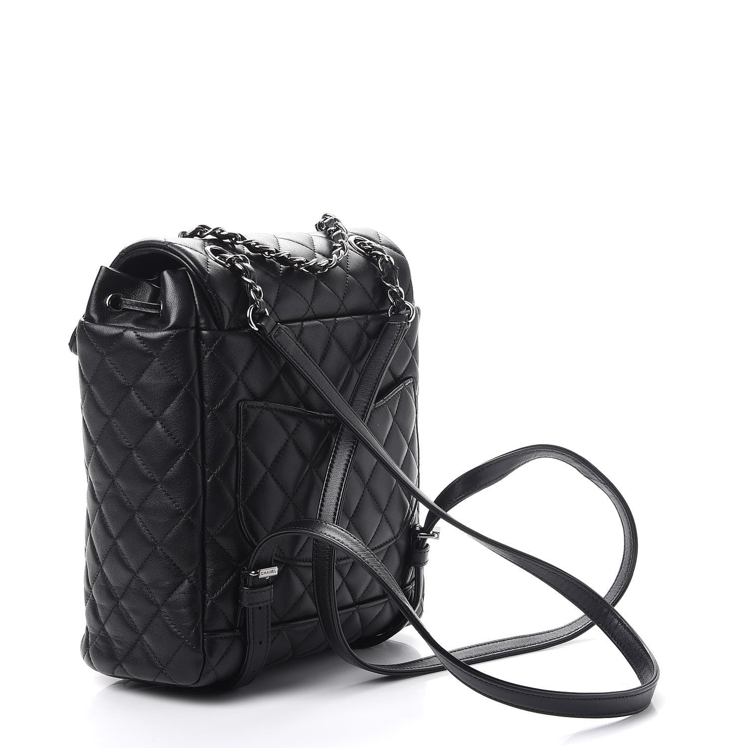 Chanel Lambskin Quilted Small Urban Spirit Backpack Black 3 of 8