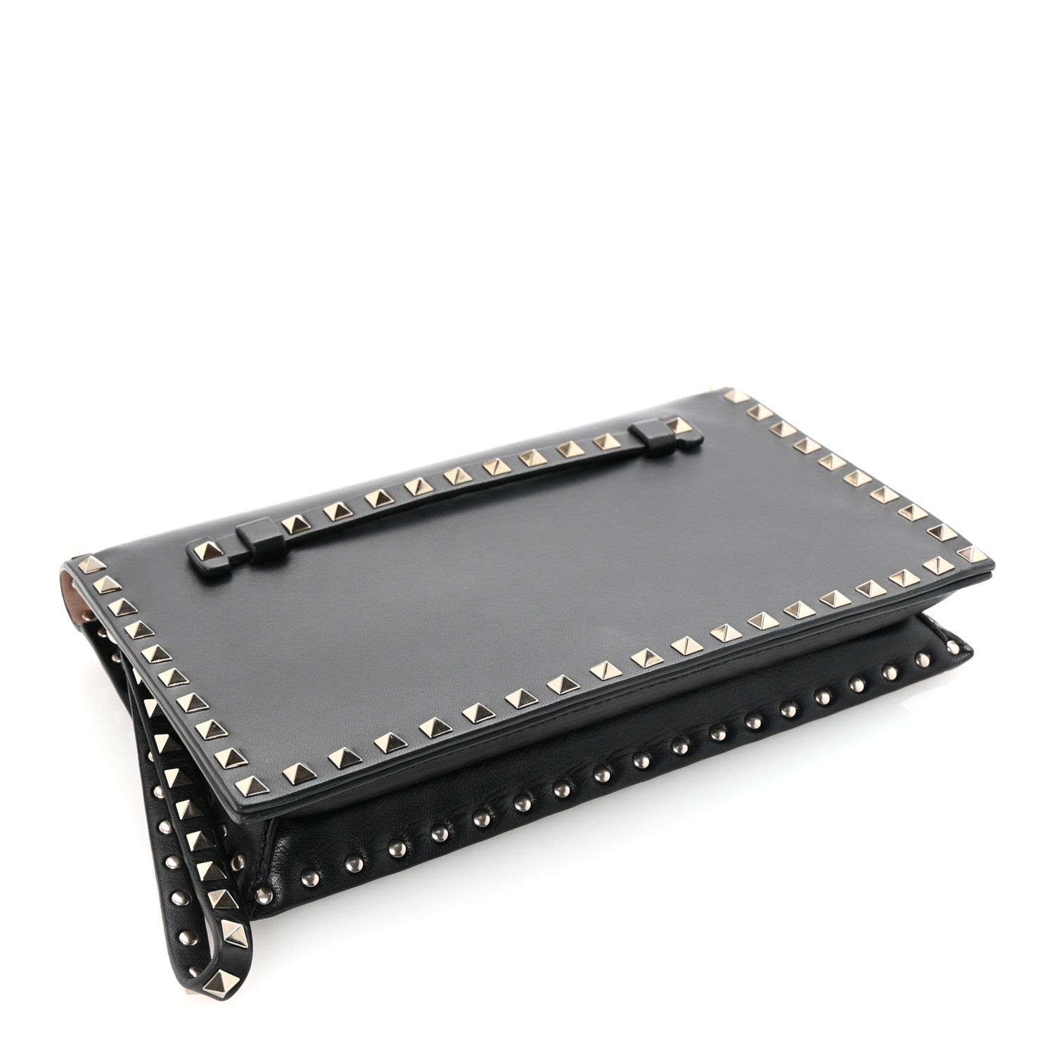 Valentino Garavani Nappa Rockstud Wristlet Clutch Black 4 of 6