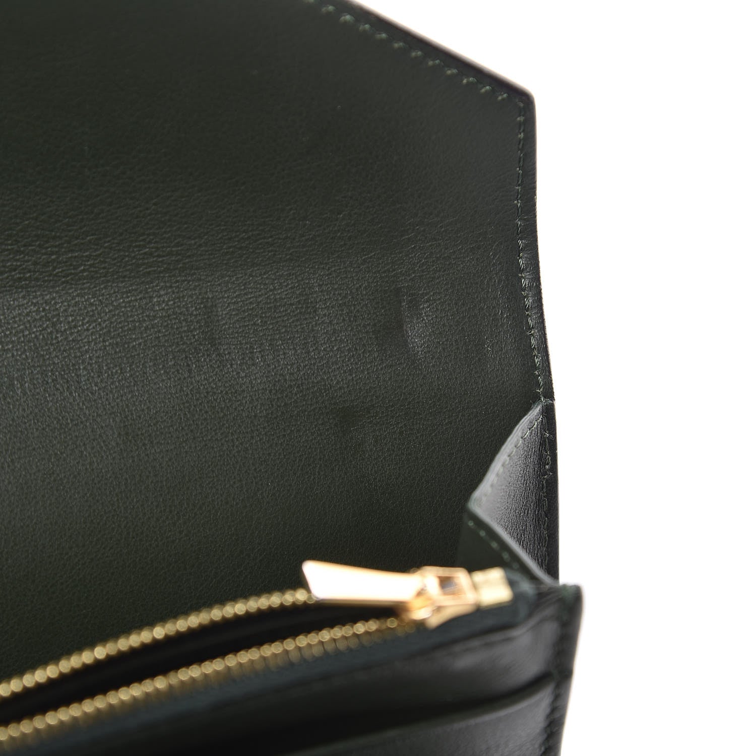 Celine Smooth Calfskin Pocket Tri-Fold Multifunction Envelope Flap Wallet Jade 23 of 26