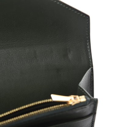 Celine Smooth Calfskin Pocket Tri-Fold Multifunction Envelope Flap Wallet Jade 23 of 26