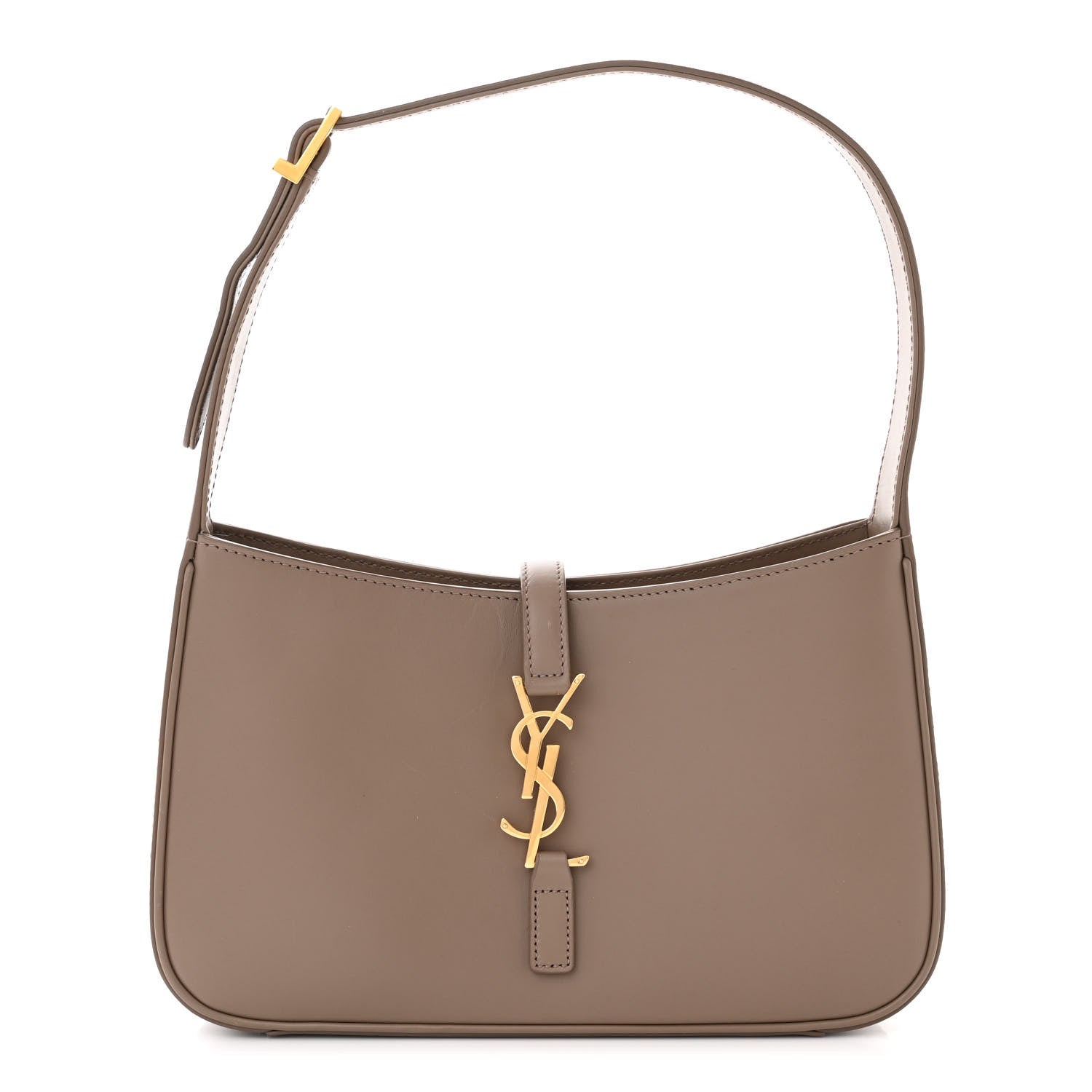 Saint Laurent Smooth Calfskin Le 5 A 7 Hobo Taupe 1 of 12