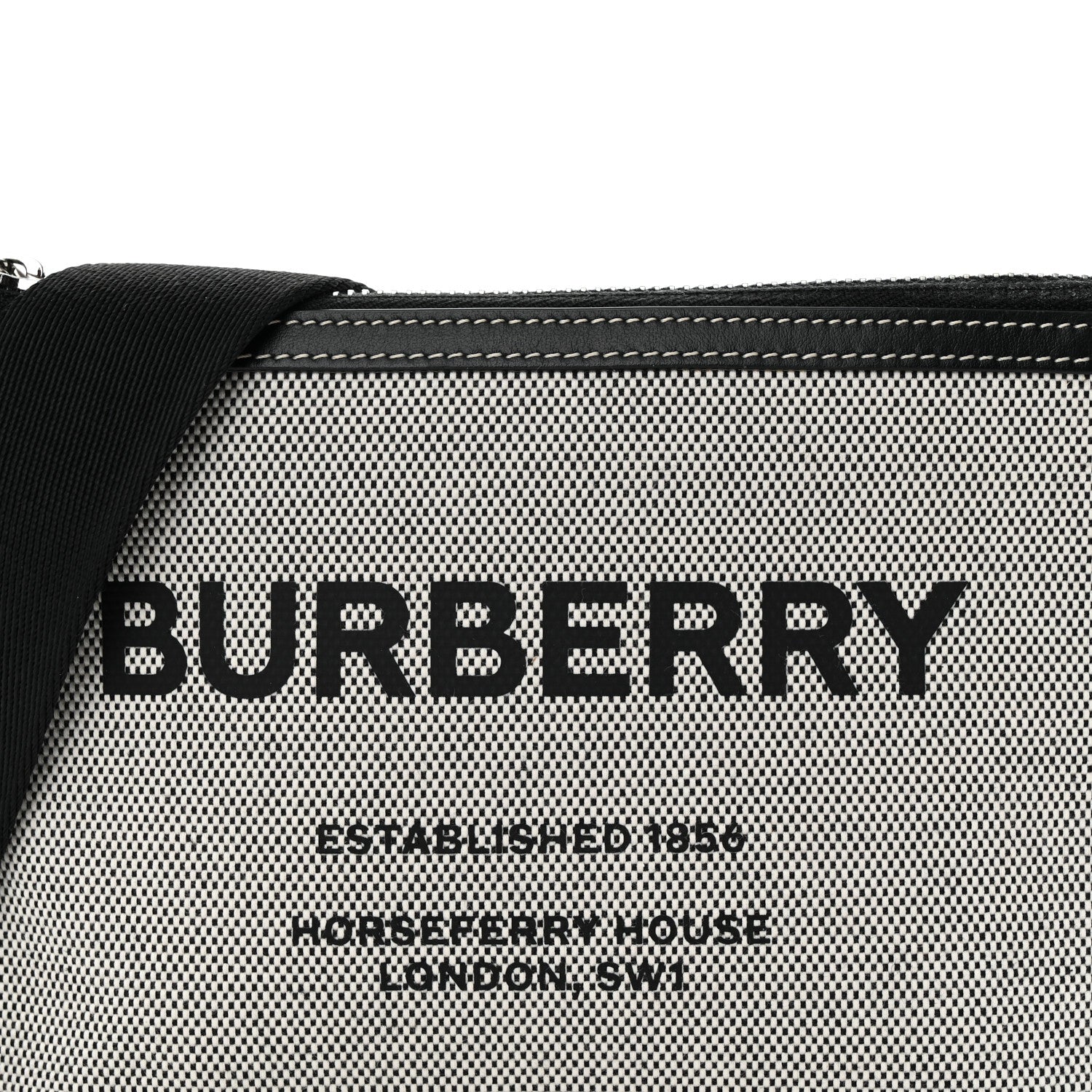 Burberry Canvas Horseferry Print Callum Crossbody Grey Black 9 of 11