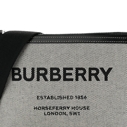 Burberry Canvas Horseferry Print Callum Crossbody Grey Black 9 of 11