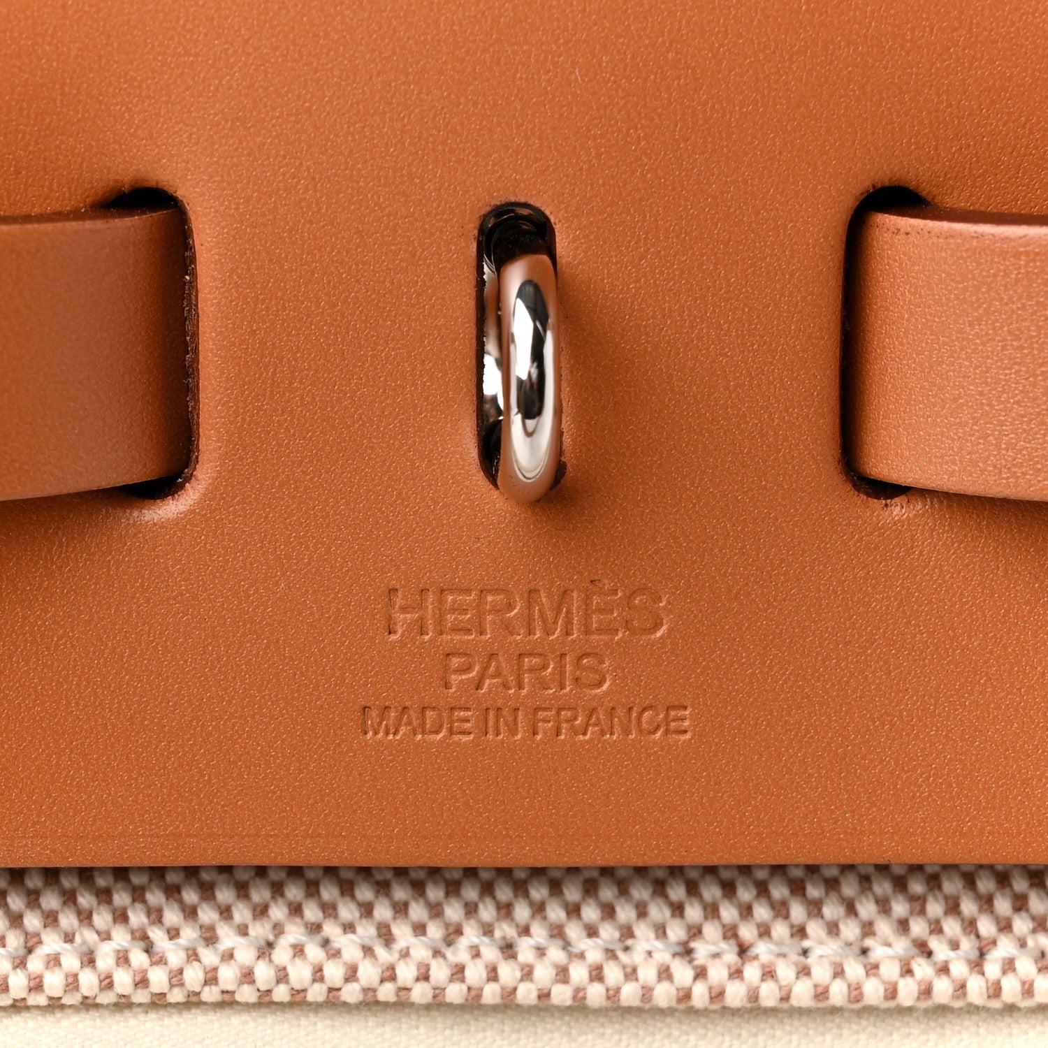 Hermes Vache Hunter Criss Viking Herbag Zip Retourne 31 PM Ecru Beige Naturel 6 of 11
