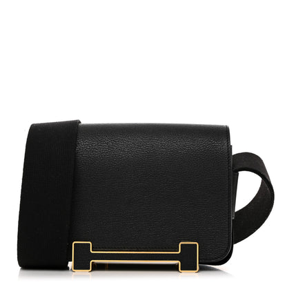 Hermes Chevre Mysore Geta Black 1 of 9