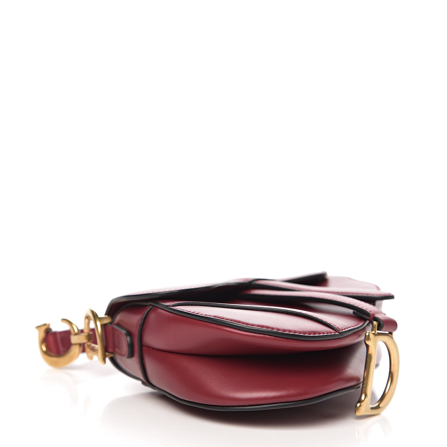 Calfskin Mini Saddle Bag Red