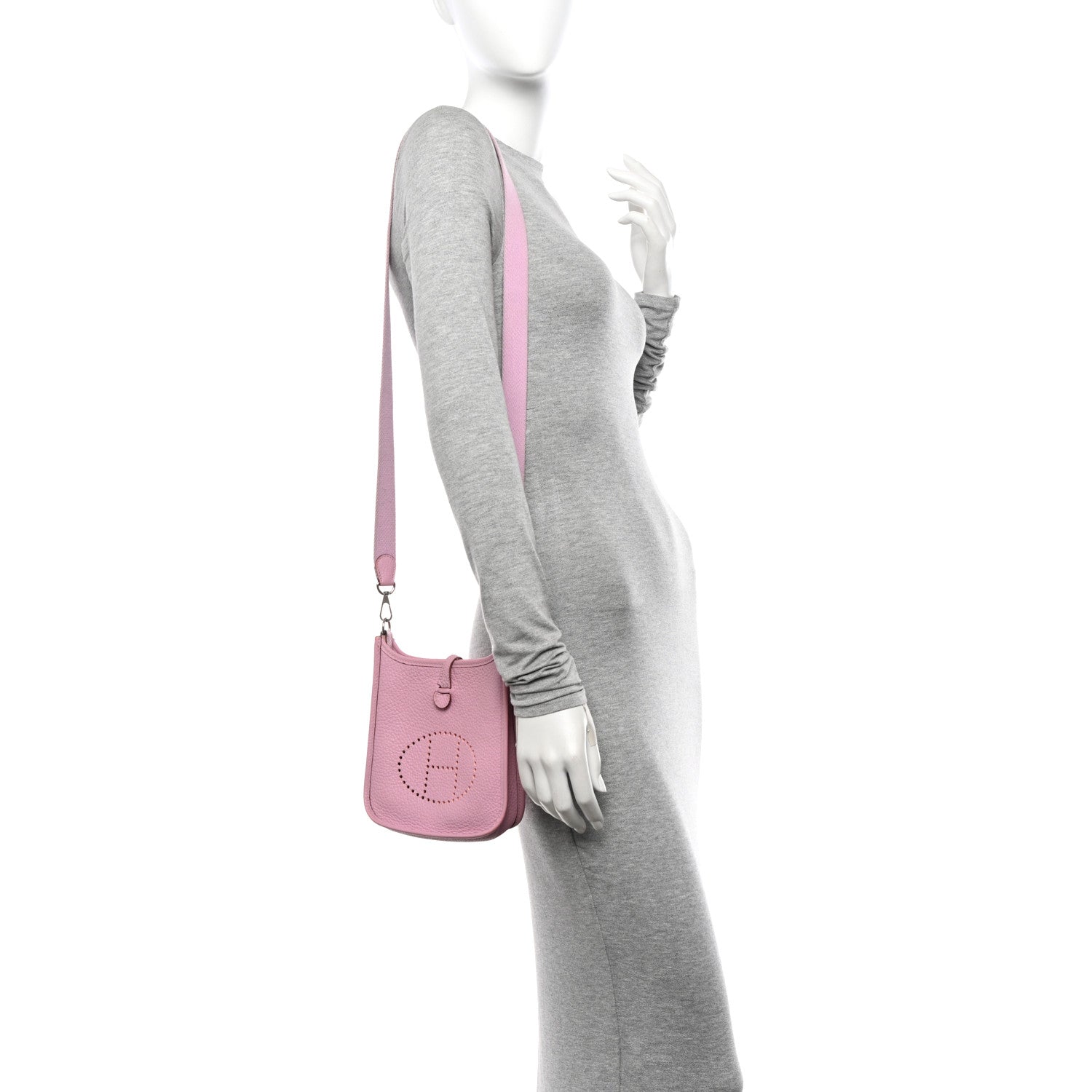 Hermes Taurillon Clemence Evelyne TPM Mauve Sylvestre 2 of 16