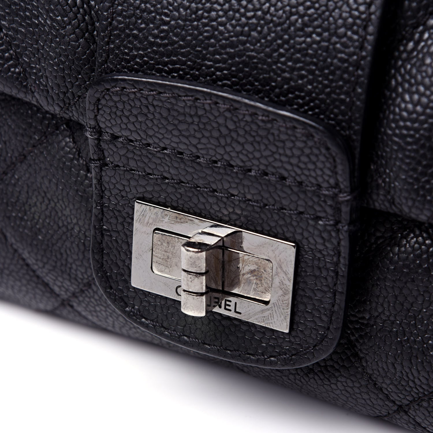 Chanel Caviar Quilted Jumbo Mademoiselle Flap Black 12 of 14