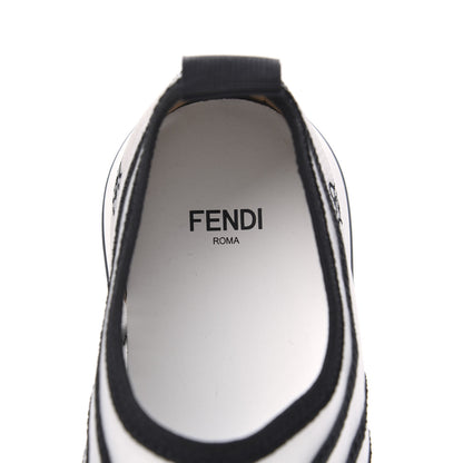 Fendi Mesh FF Karligraphy Slip On Sneakers 39 White 5 of 10