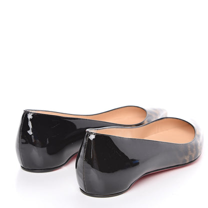 Christian Louboutin Patent Degrade Leopard Pigalle Follies Flats 37.5 Leopard Black 4 of 8
