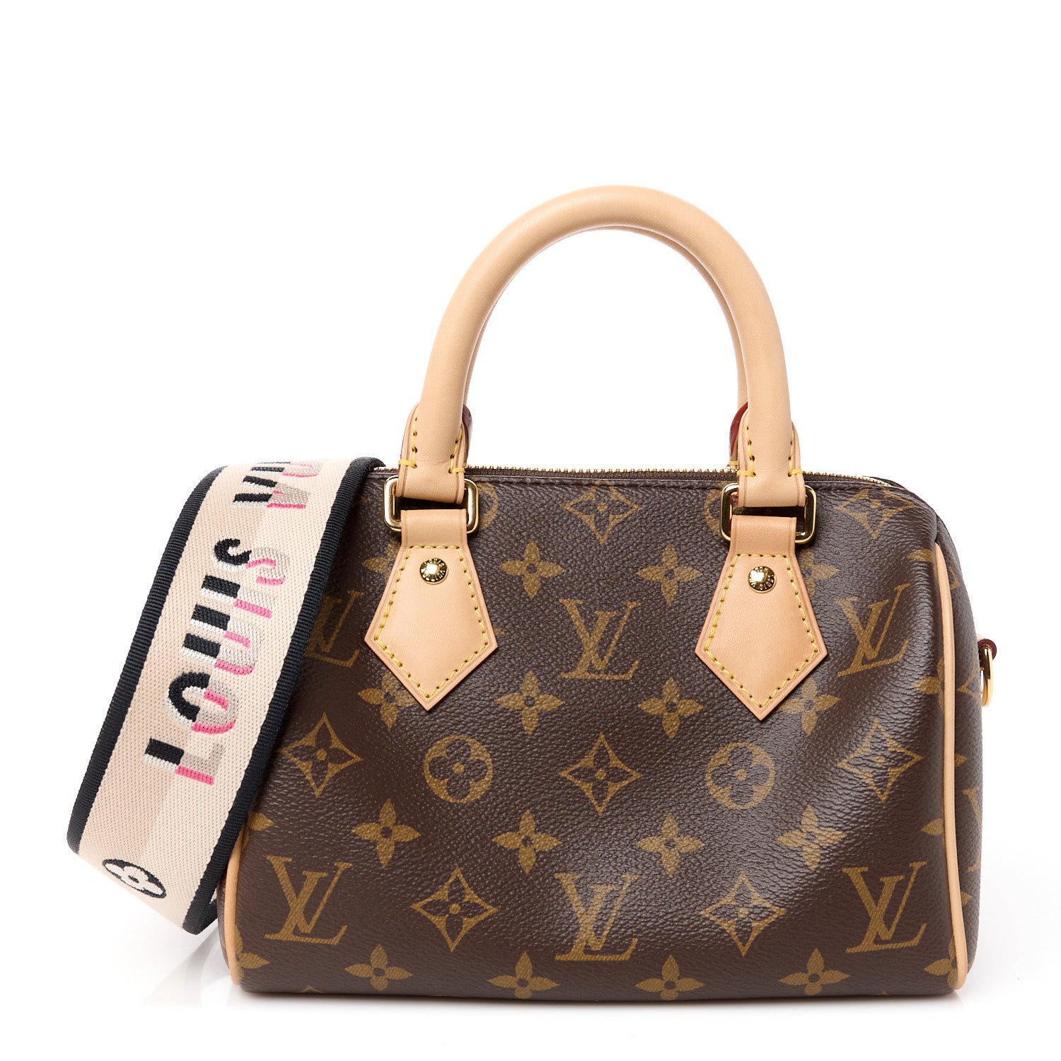 Louis Vuitton Monogram Speedy Bandouliere 20 Black 1 of 9