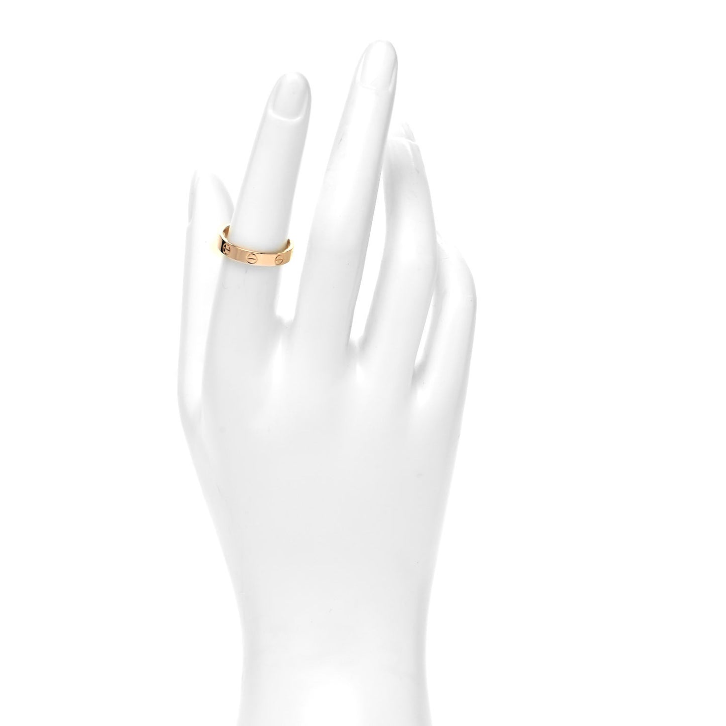 18K Pink Gold 3.5mm LOVE Wedding Band Ring 54 6.75
