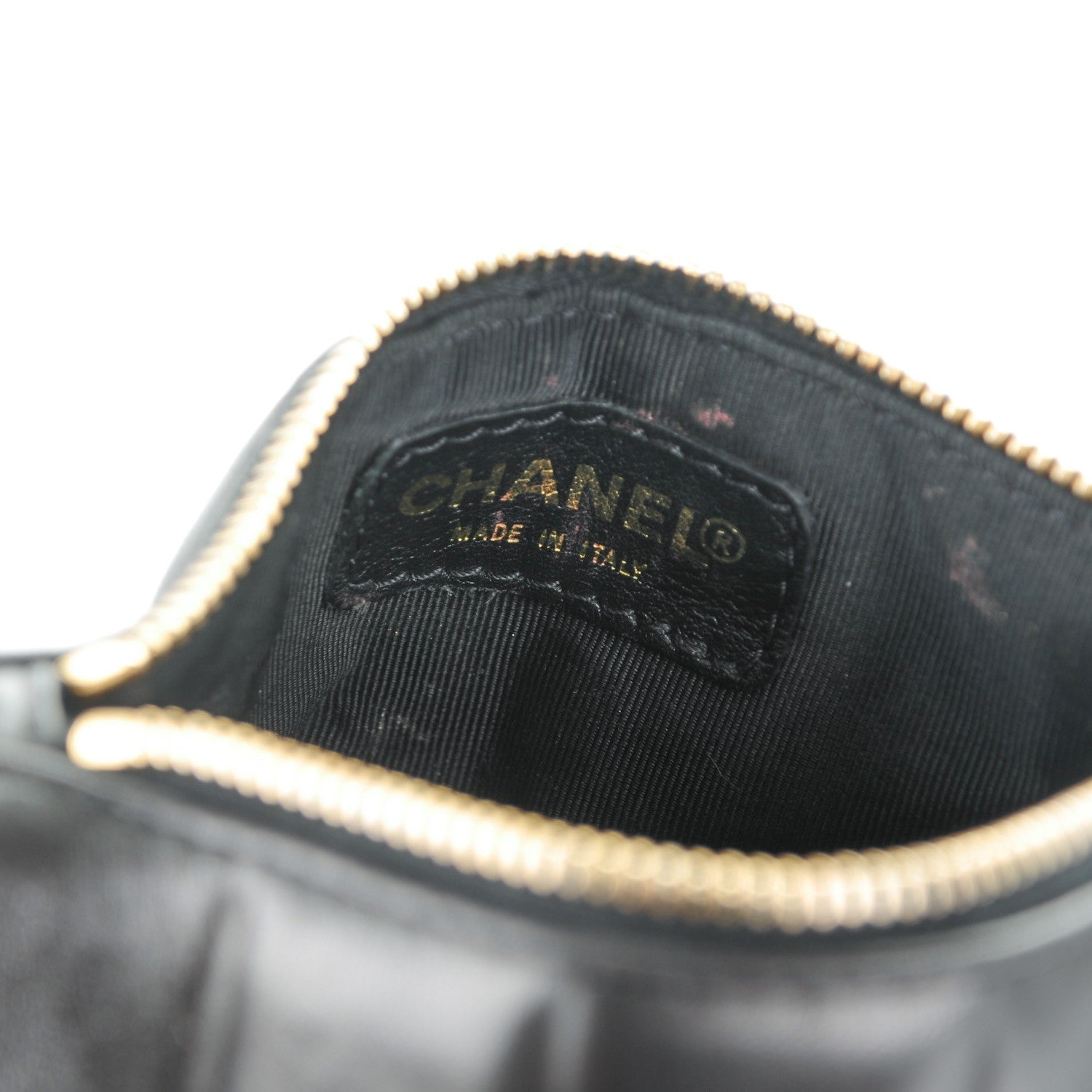 Chanel Lambskin Chocolate Bar Cosmetic Pouch Black 6 of 7