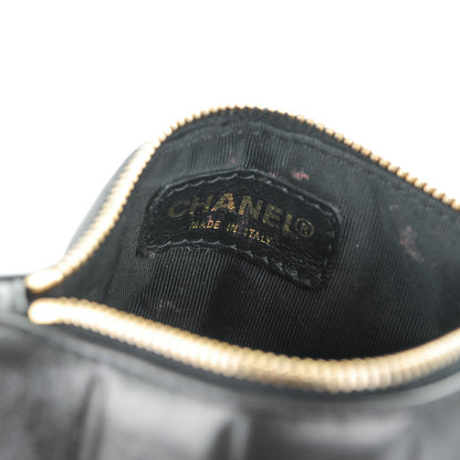 Chanel Lambskin Chocolate Bar Cosmetic Pouch Black 6 of 7