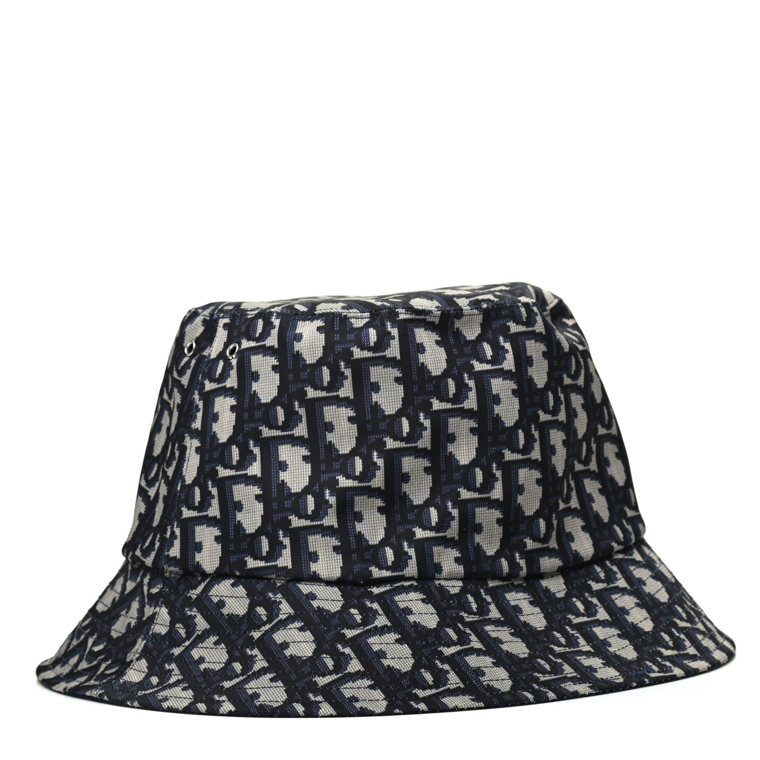 Christian Dior Oblique Reversible Teddy-D Brim Bucket Hat 57 Blue 1 of 8