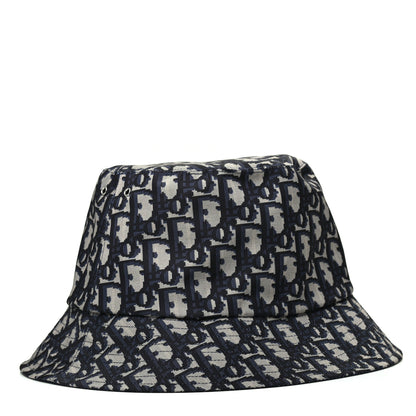 Christian Dior Oblique Reversible Teddy-D Brim Bucket Hat 57 Blue 1 of 8