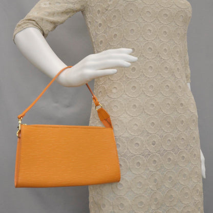 Louis Vuitton Epi Pochette Accessories 24 Mandarin 2 of 16