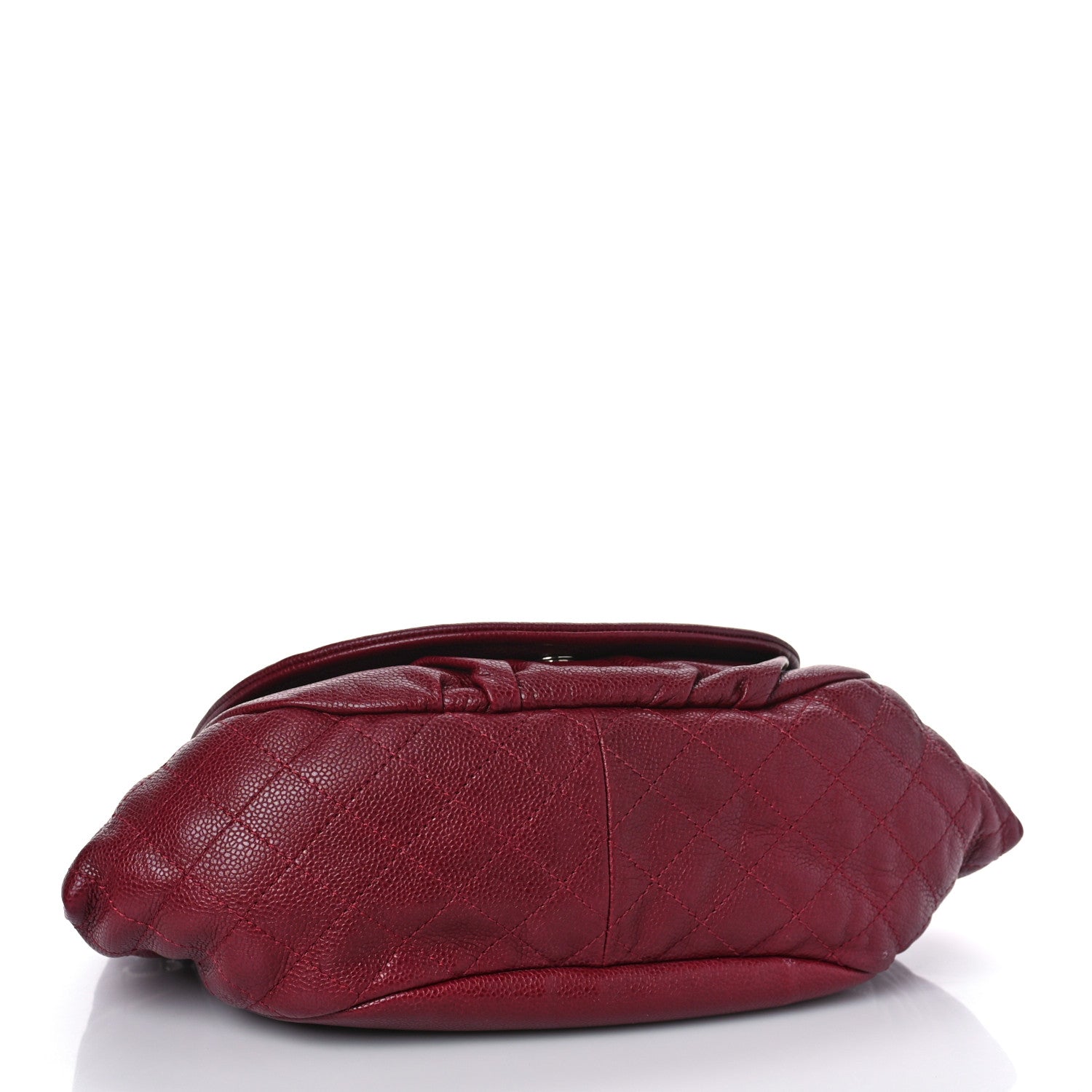 Chanel Caviar Large Half Moon Flap Bordeaux 4 of 9