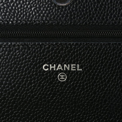 Chanel Caviar Quilted Wallet on Chain WOC Black 6 of 10