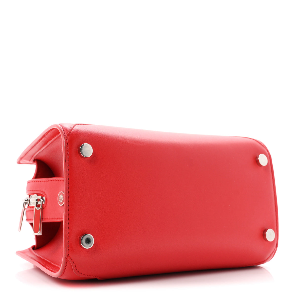 Smooth Calfskin Micro Sesia Fire Red