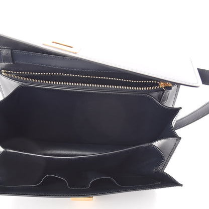 Celine Box Calfskin Medium Classic Box Flap Bag Navy 5 of 9